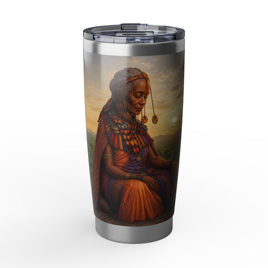 Sunset Silence 20oz Tumbler — Bohemian Nomad Art Stainless Travel Mug