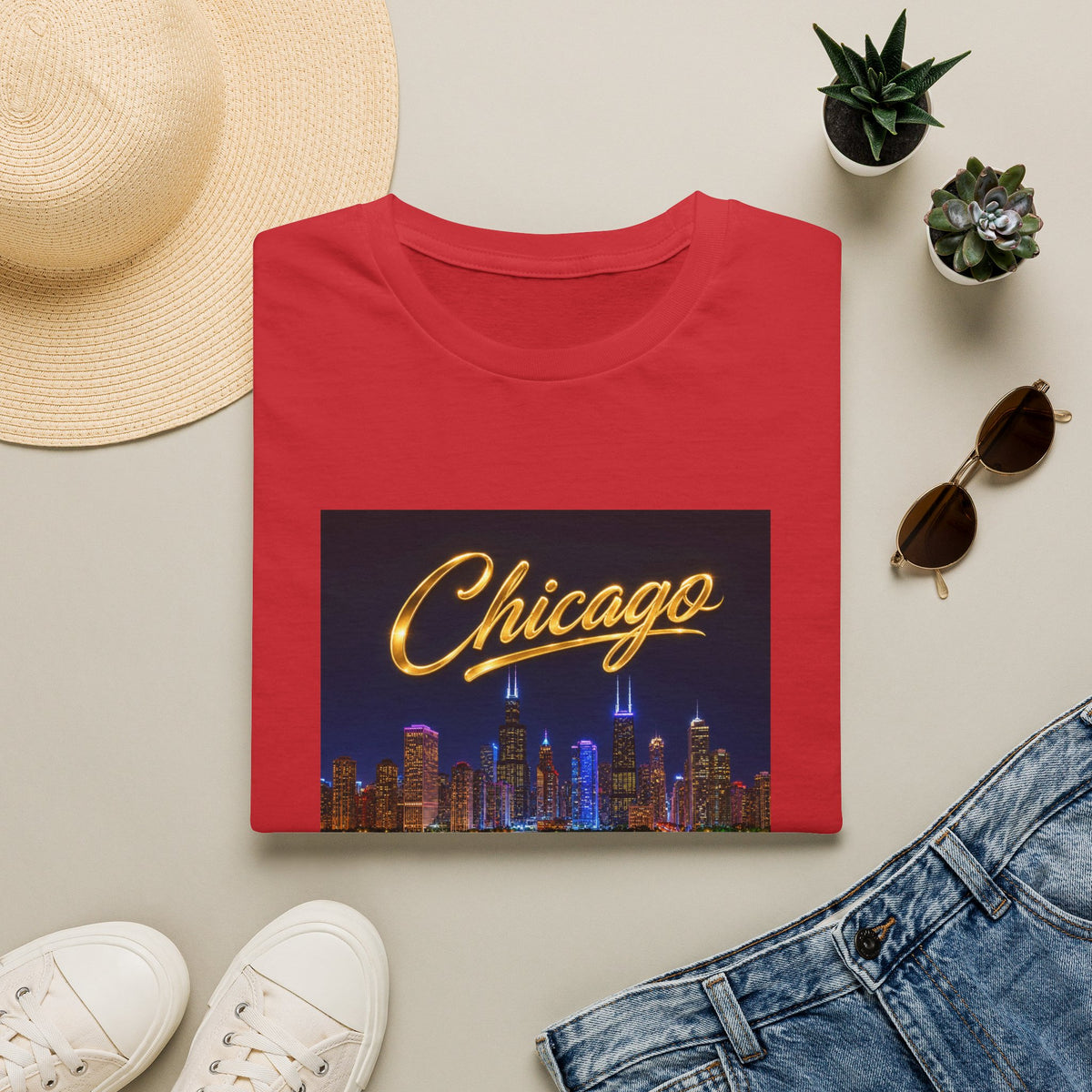 Chicago Unisex Soft style T-Shirt (city)