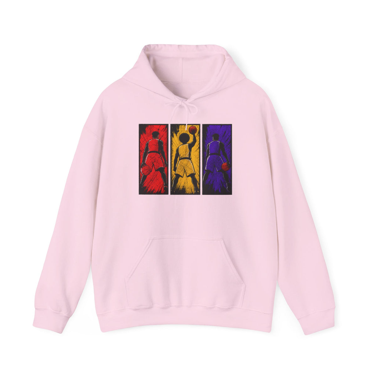 Abstract Triptych Basketball  Art Sweatshirt