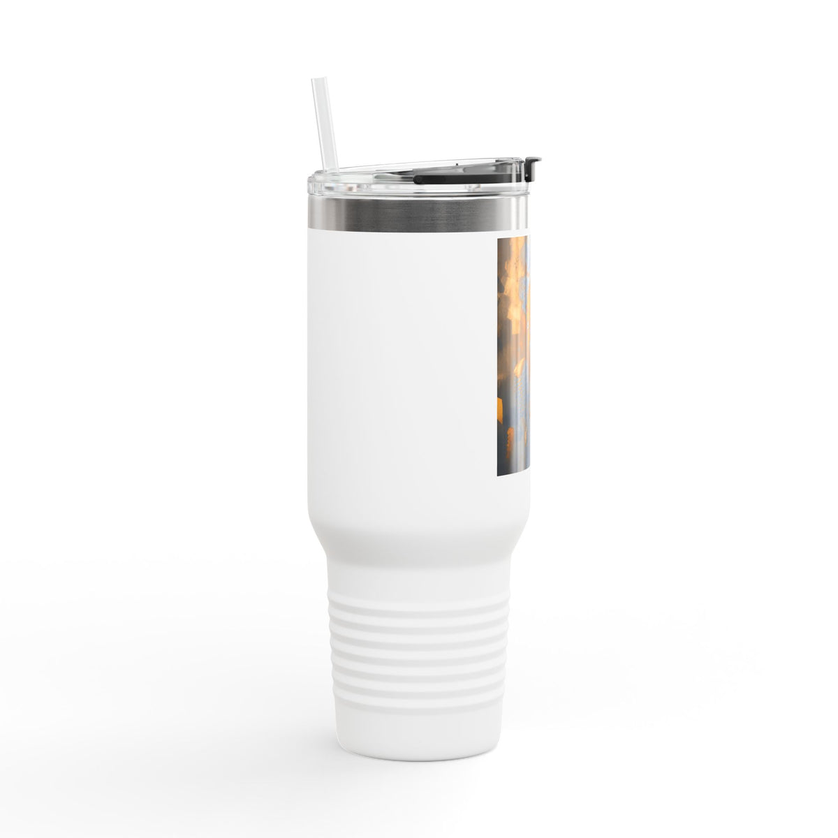 40oz Insulated Travel Mug — Vintage Jazz Singer Design