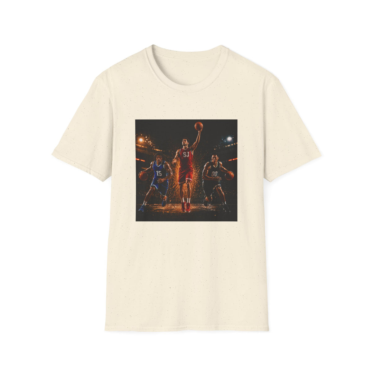 Basketball Player Action T-Shirt — Courtside Game Night Tee