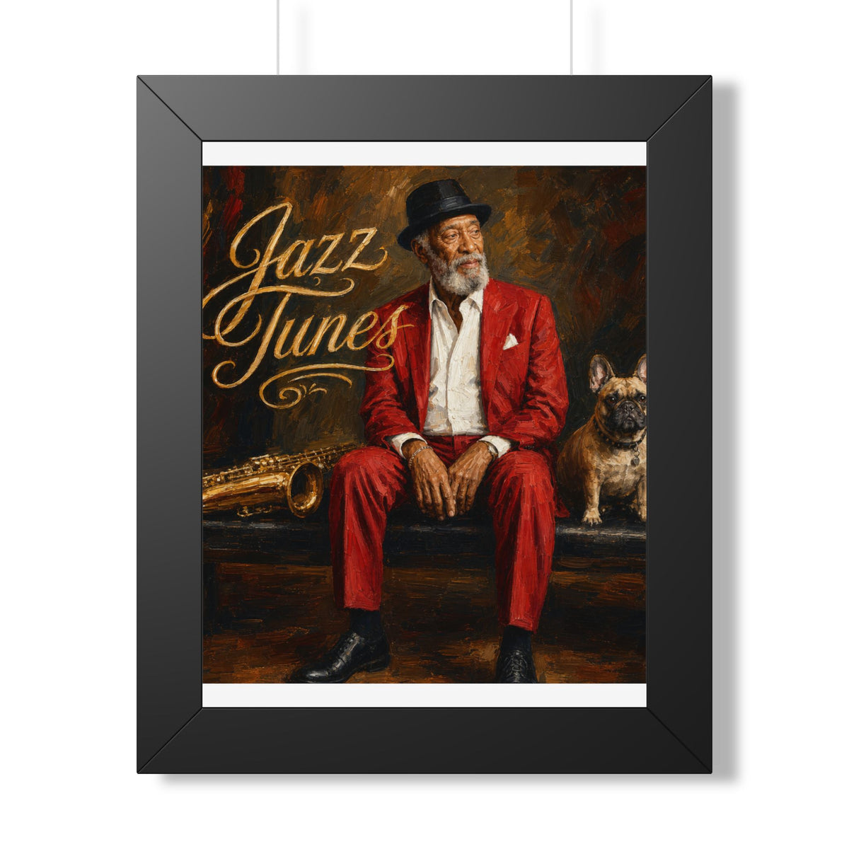 Jazz Tunes Framed Vertical Poster
