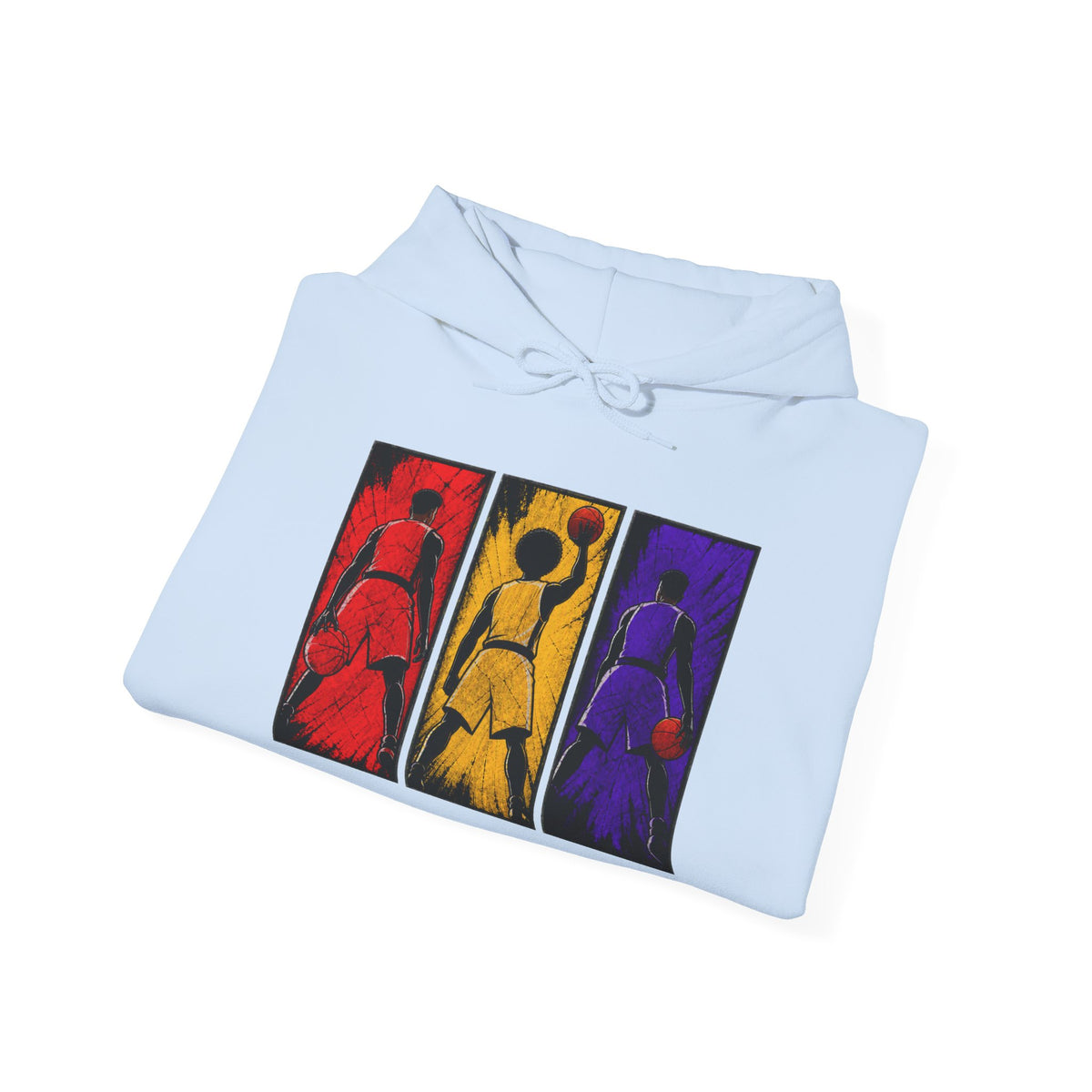 Abstract Triptych Basketball  Art Sweatshirt