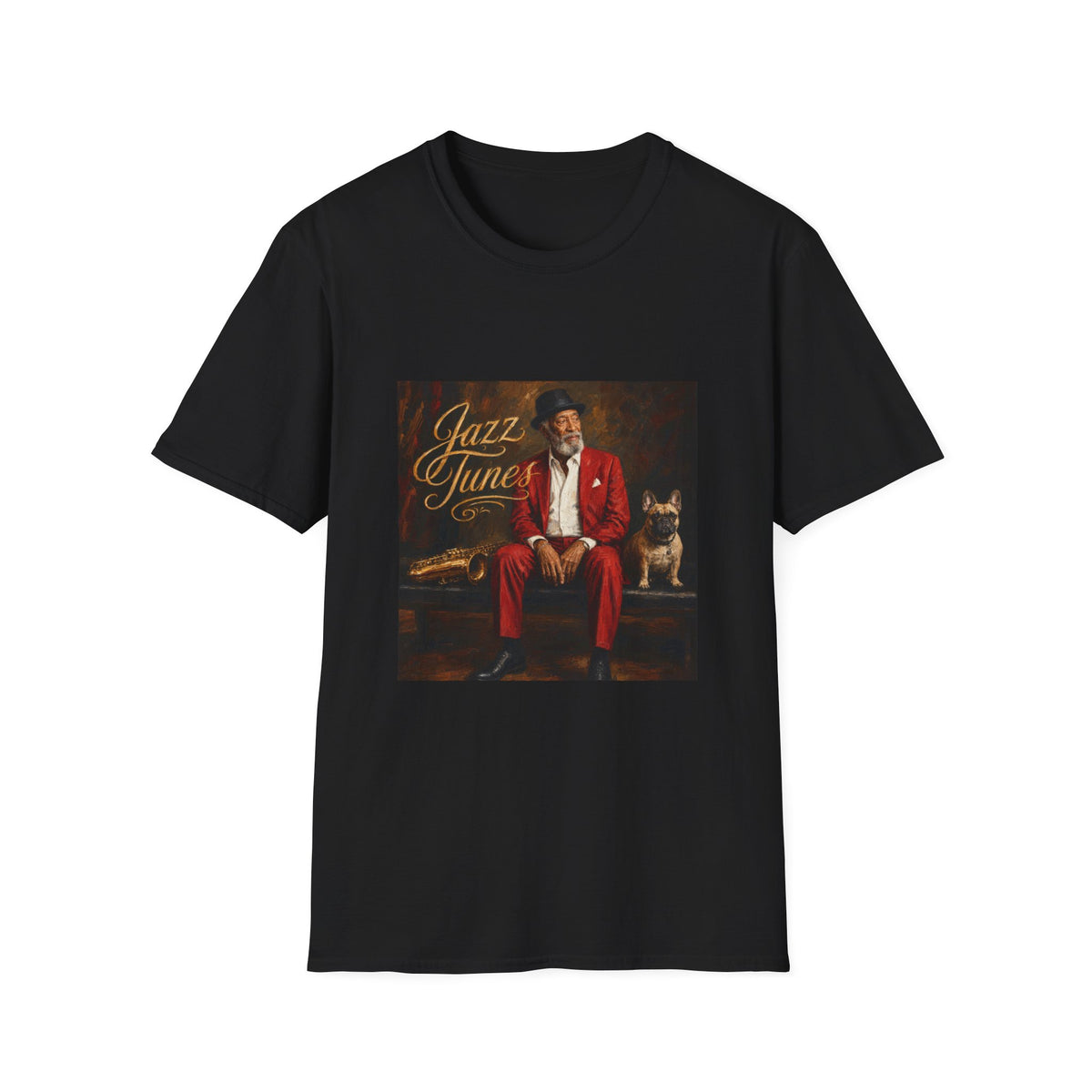 Jazz Tunes T‑Shirt — Vintage Jazz Music Portrait Tee