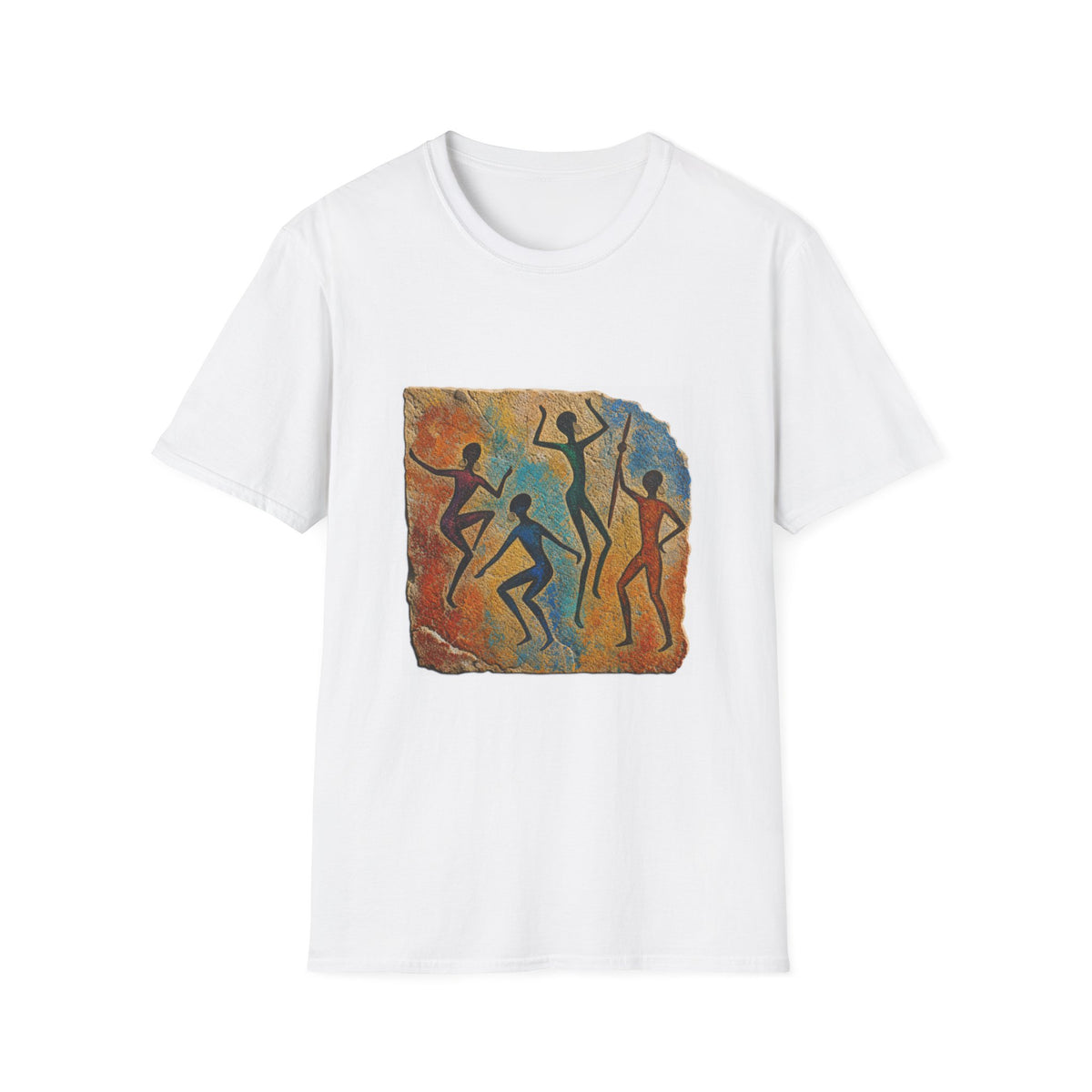 Cave Dance T-Shirt — Primitive Rock Art Figures Graphic Tee