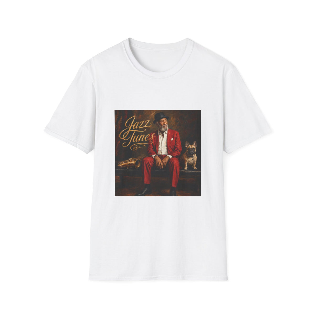 Jazz Tunes T‑Shirt — Vintage Jazz Music Portrait Tee