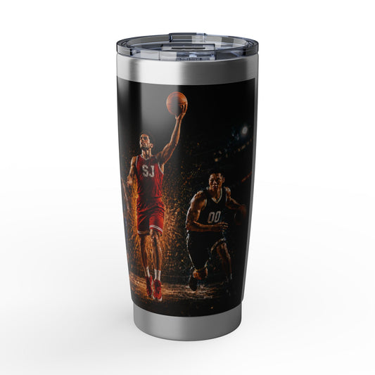Basketball Action 20oz Tumbler — Slam Dunk Players Drink Tumbler
