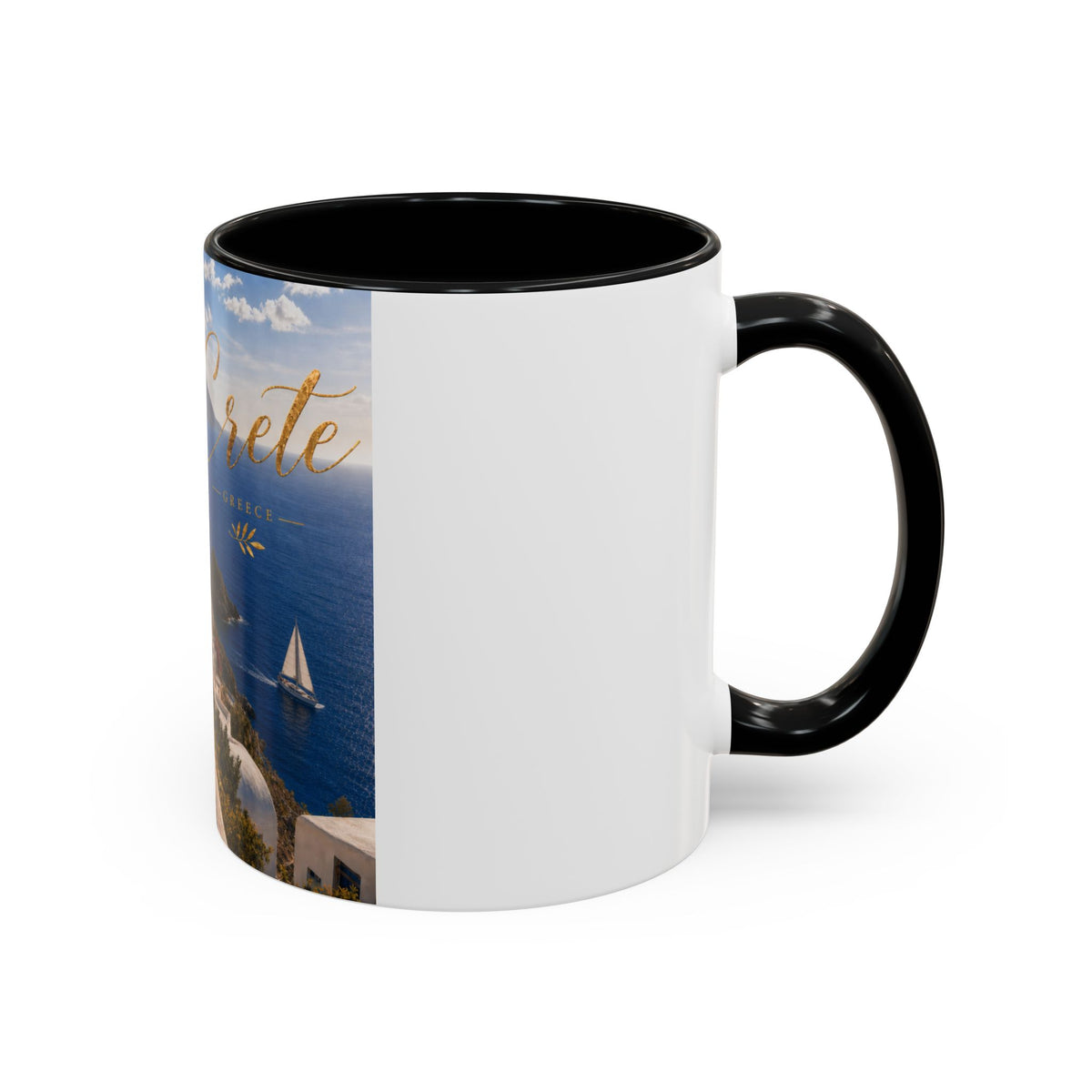 Crete Scenic Coffee Mug — Mediterranean Travel Souvenir Accent Mug (11/15oz)