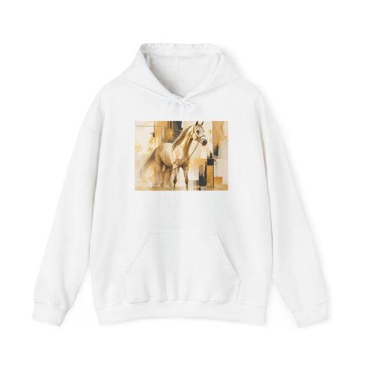 Horse Portrait Hoodie — Sepia Equestrian Art Sweatshirt