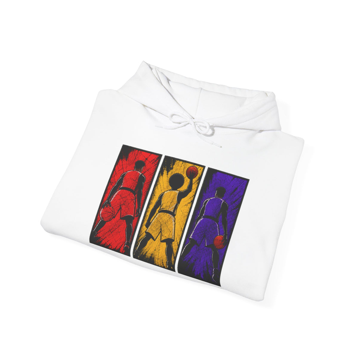 Abstract Triptych Basketball  Art Sweatshirt