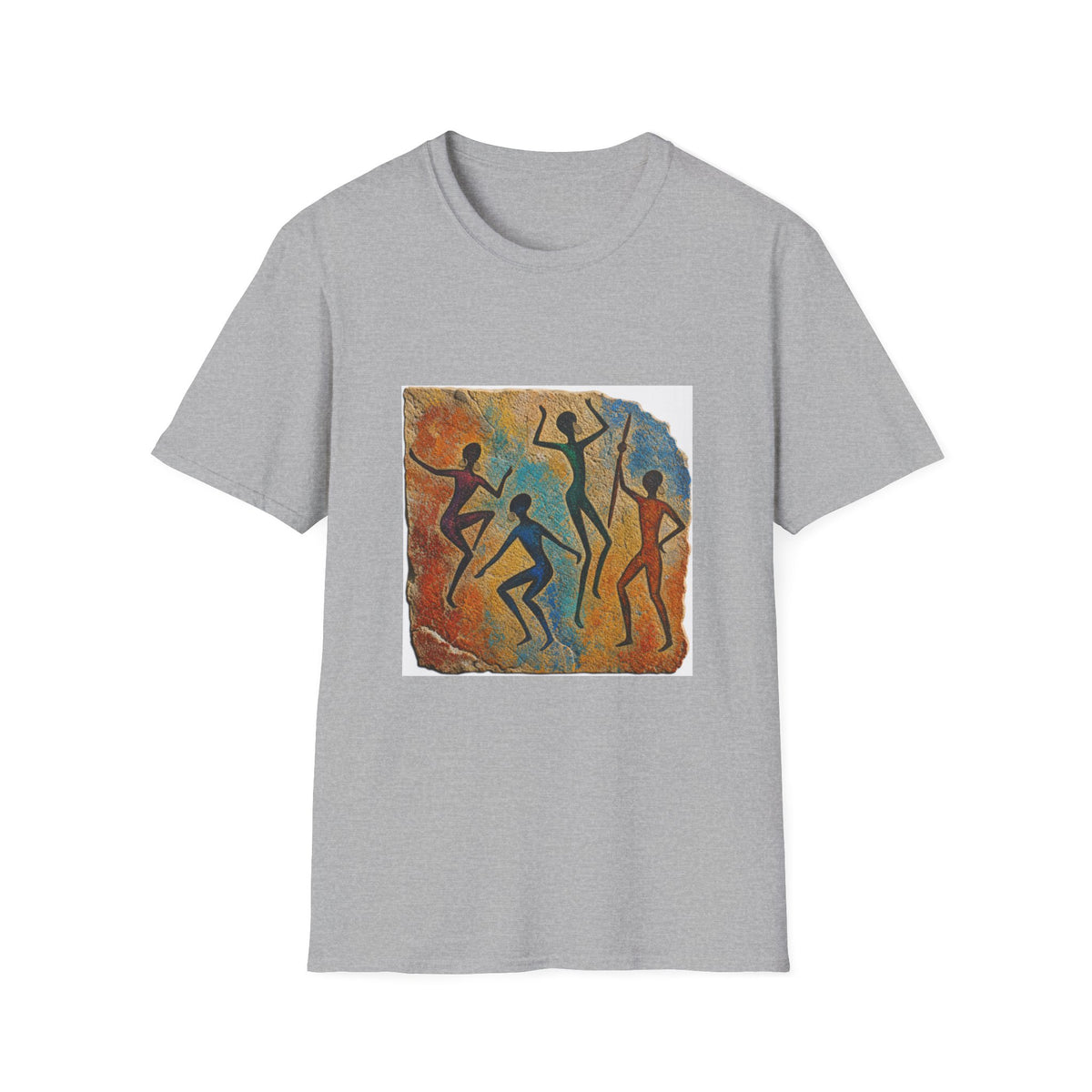Cave Dance T-Shirt — Primitive Rock Art Figures Graphic Tee