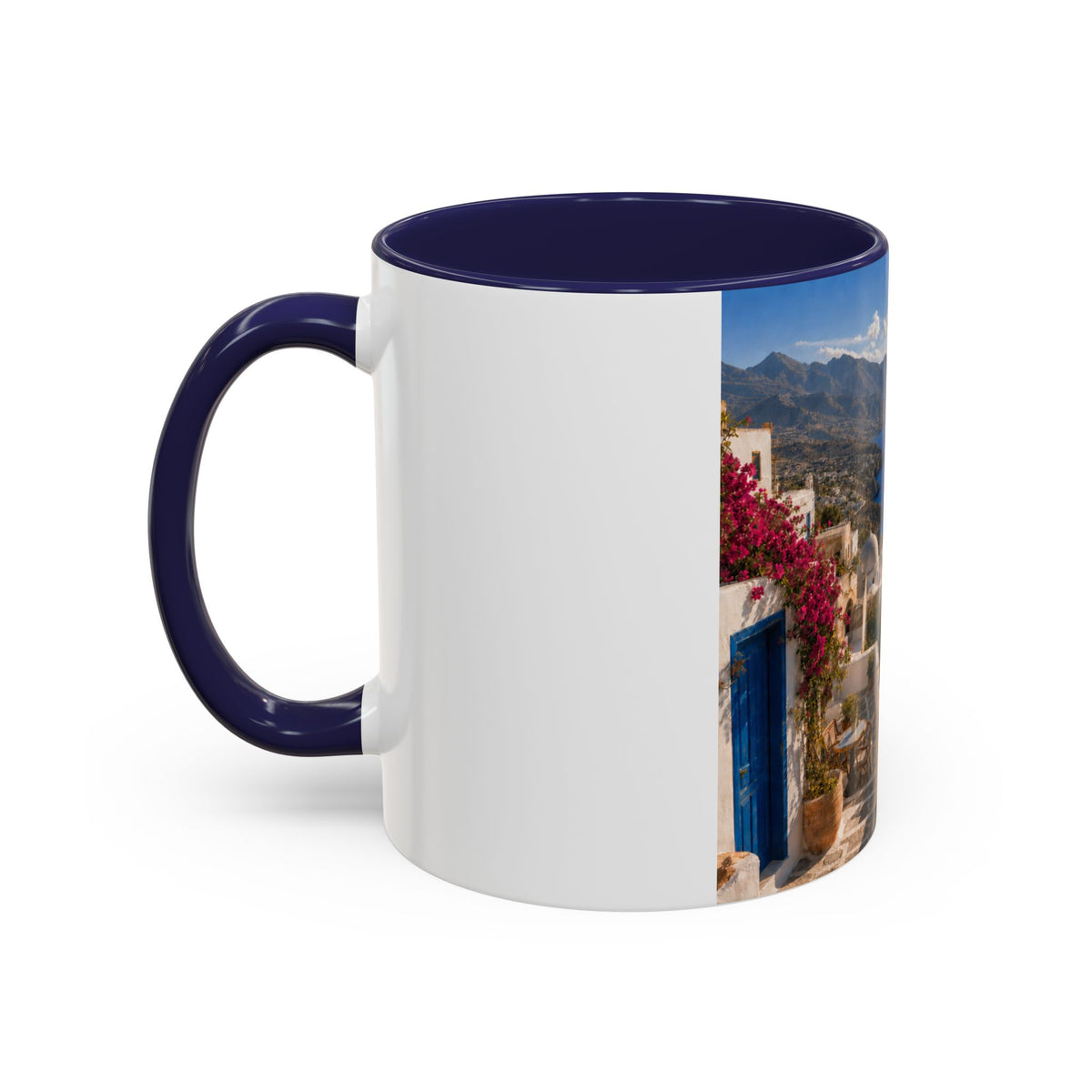 Crete Scenic Coffee Mug — Mediterranean Travel Souvenir Accent Mug (11/15oz)