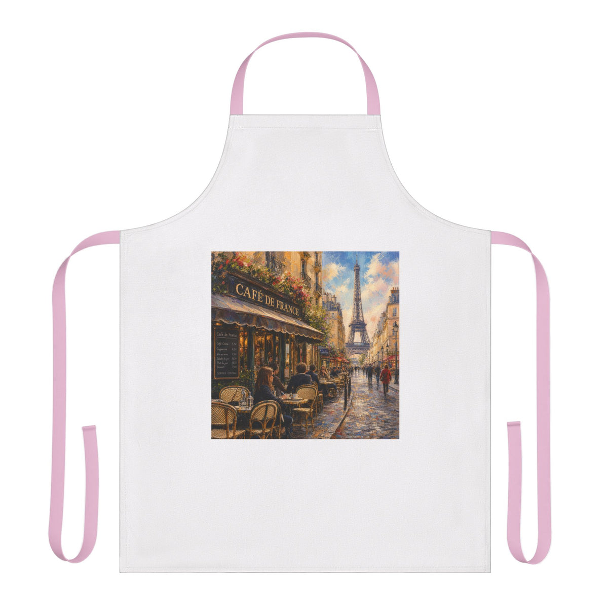 Paris City Graphic Apron — Chef’s Apron | Paris Lover Kitchen Gift