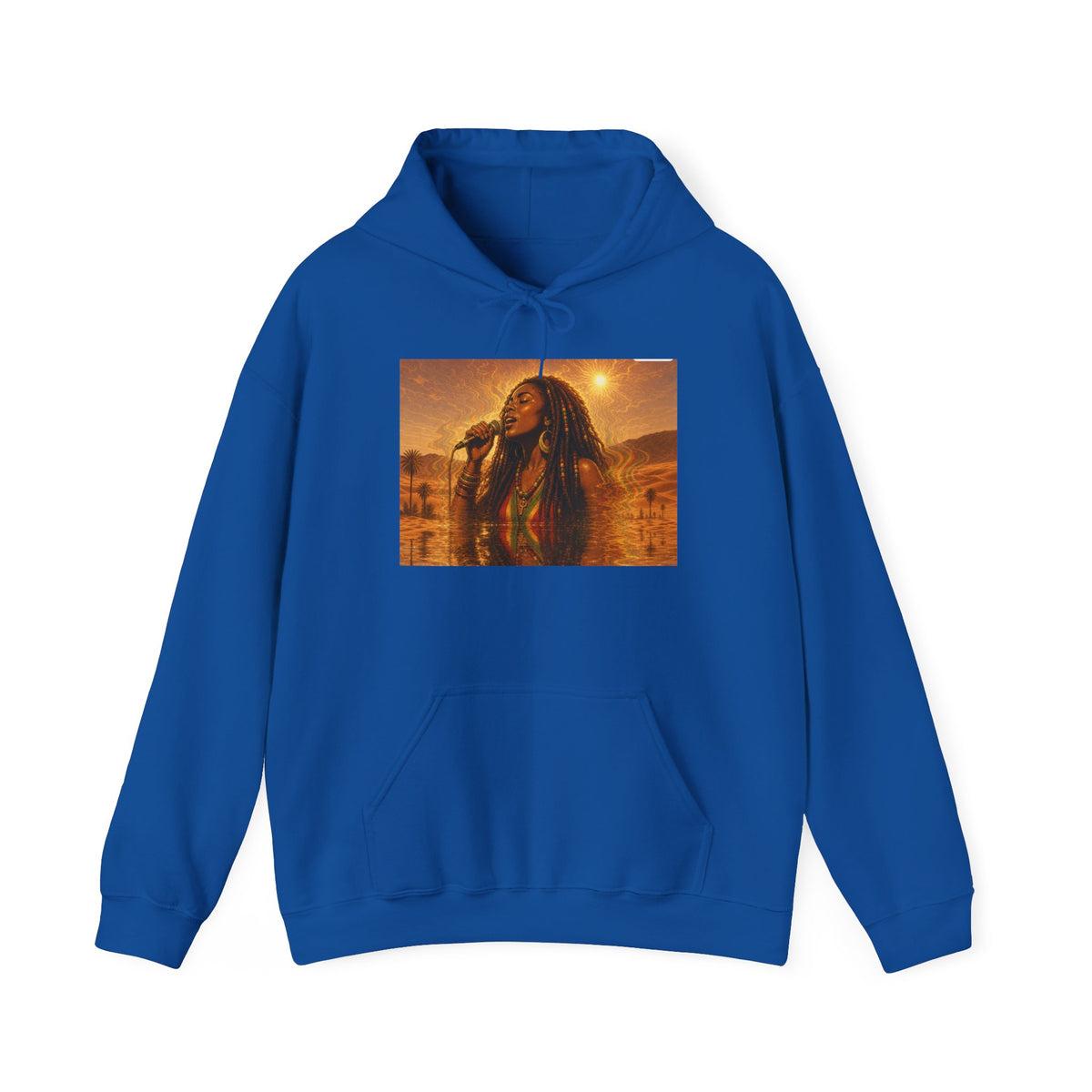Singer Portrait Hoodie – Soulful Female Vocalist Graphic Pullover