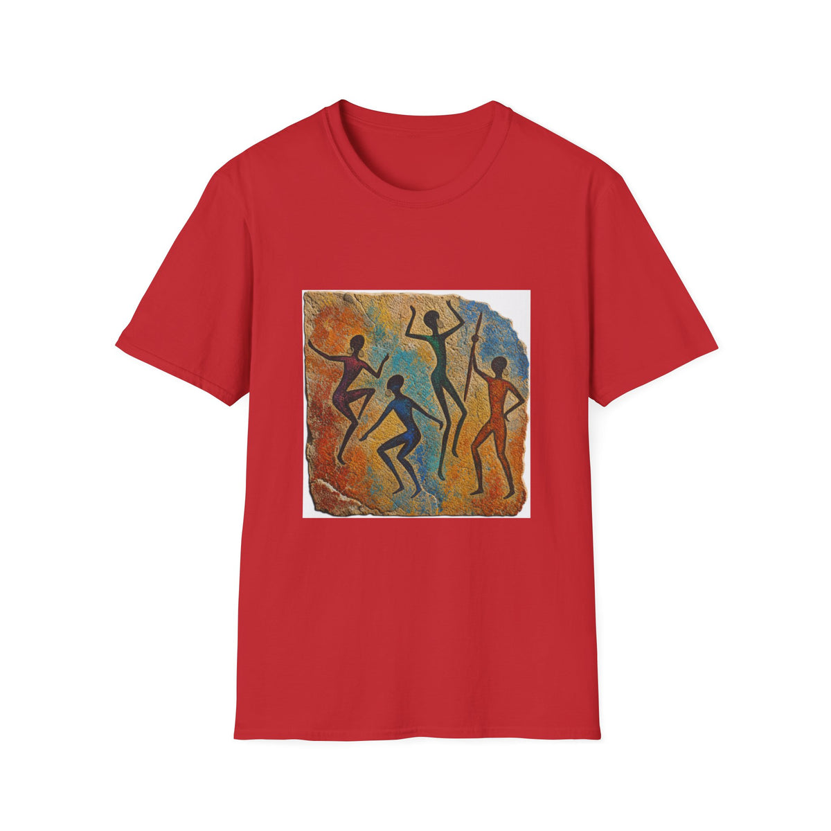 Tribal Dance T-Shirt — Vintage Cave Art Silhouette Tee