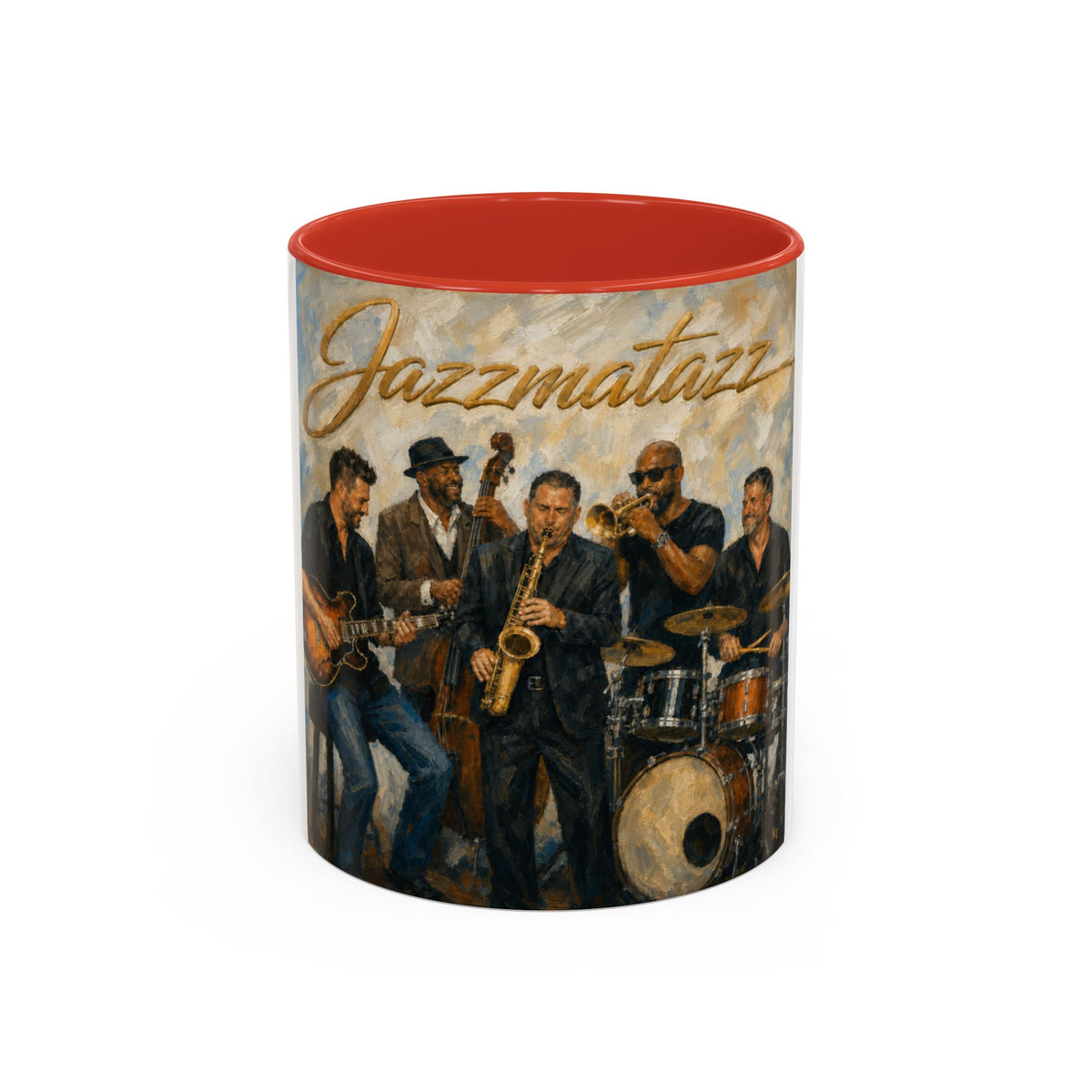 Jazzmatazz Band Accent Coffee Mug – Vintage Jazz Musicians 11/15oz