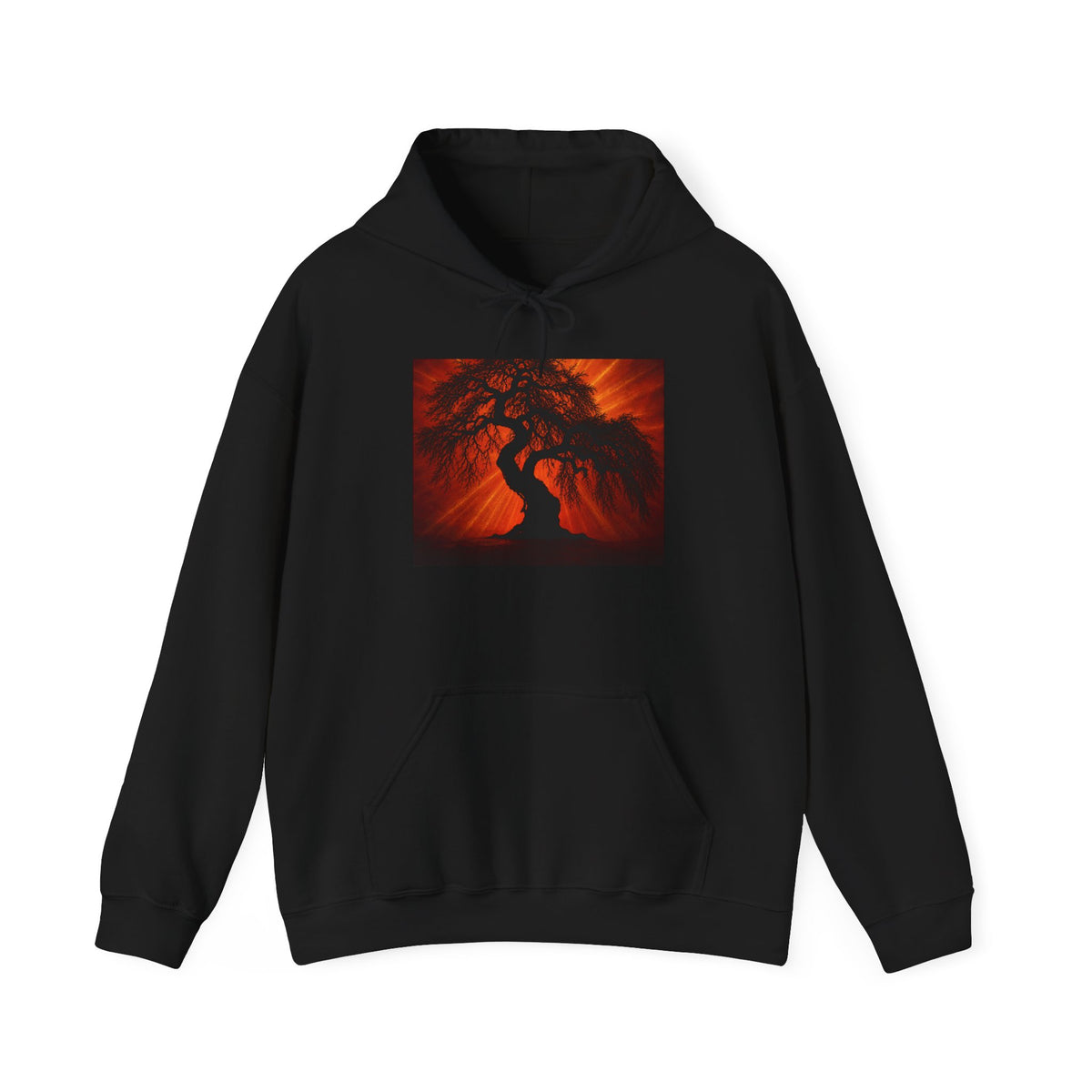 Sunset Black Tree Art Pullover