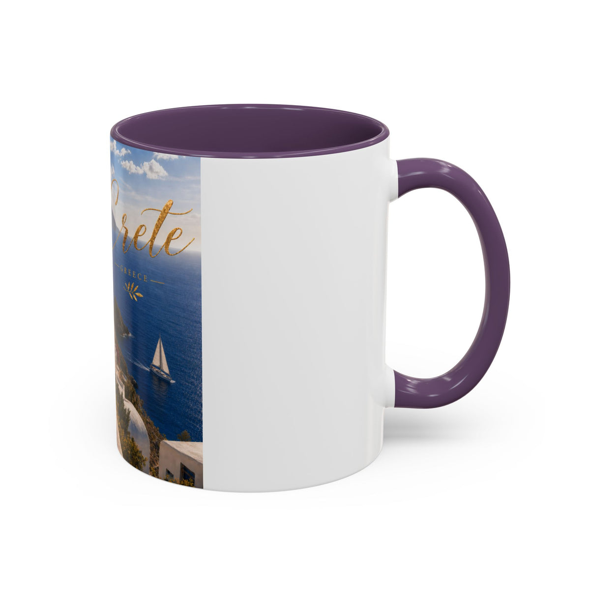 Crete Scenic Coffee Mug — Mediterranean Travel Souvenir Accent Mug (11/15oz)
