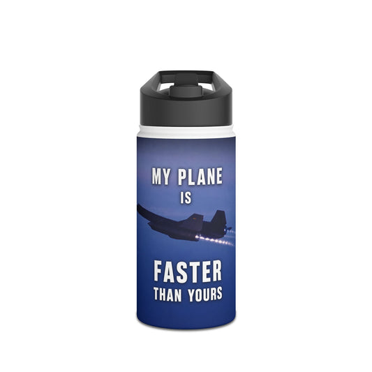 Stainless Steel Water Bottle, SR 1 Black Bird