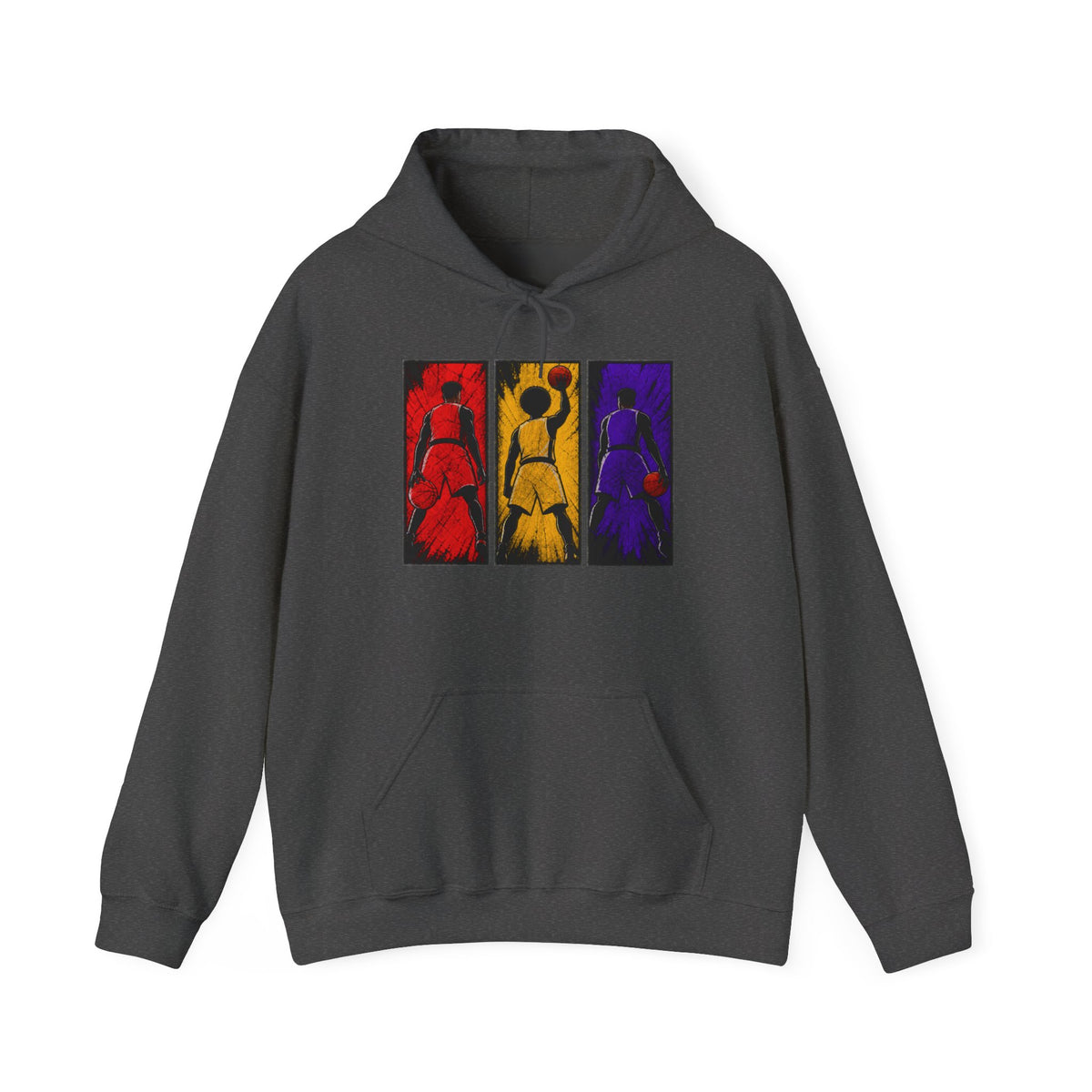 Abstract Triptych Basketball  Art Sweatshirt