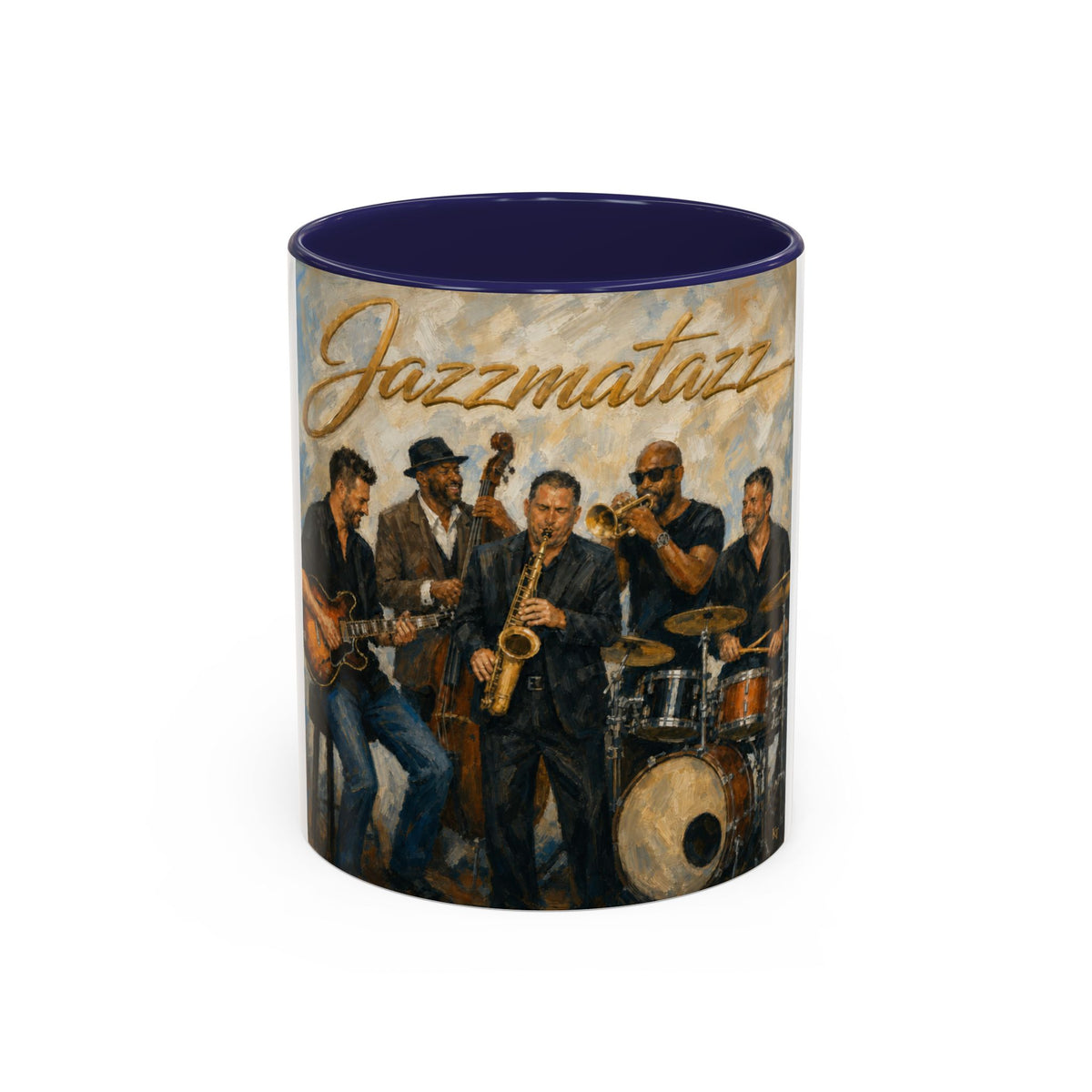 Jazzmatazz Band Accent Coffee Mug – Vintage Jazz Musicians 11/15oz