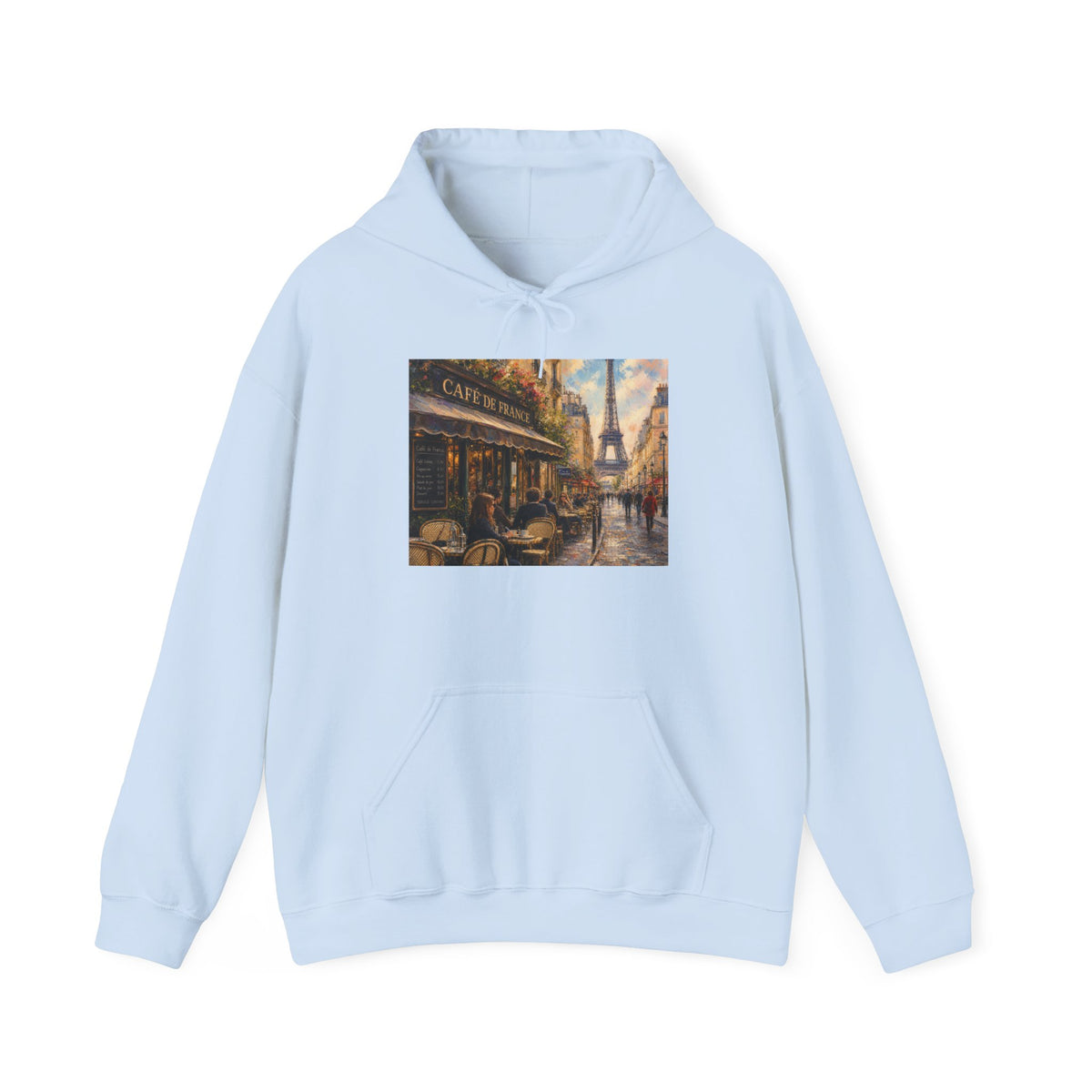 Paris City Graphic Hoodie — Heavy Blend Pullover | Paris Fan Gift
