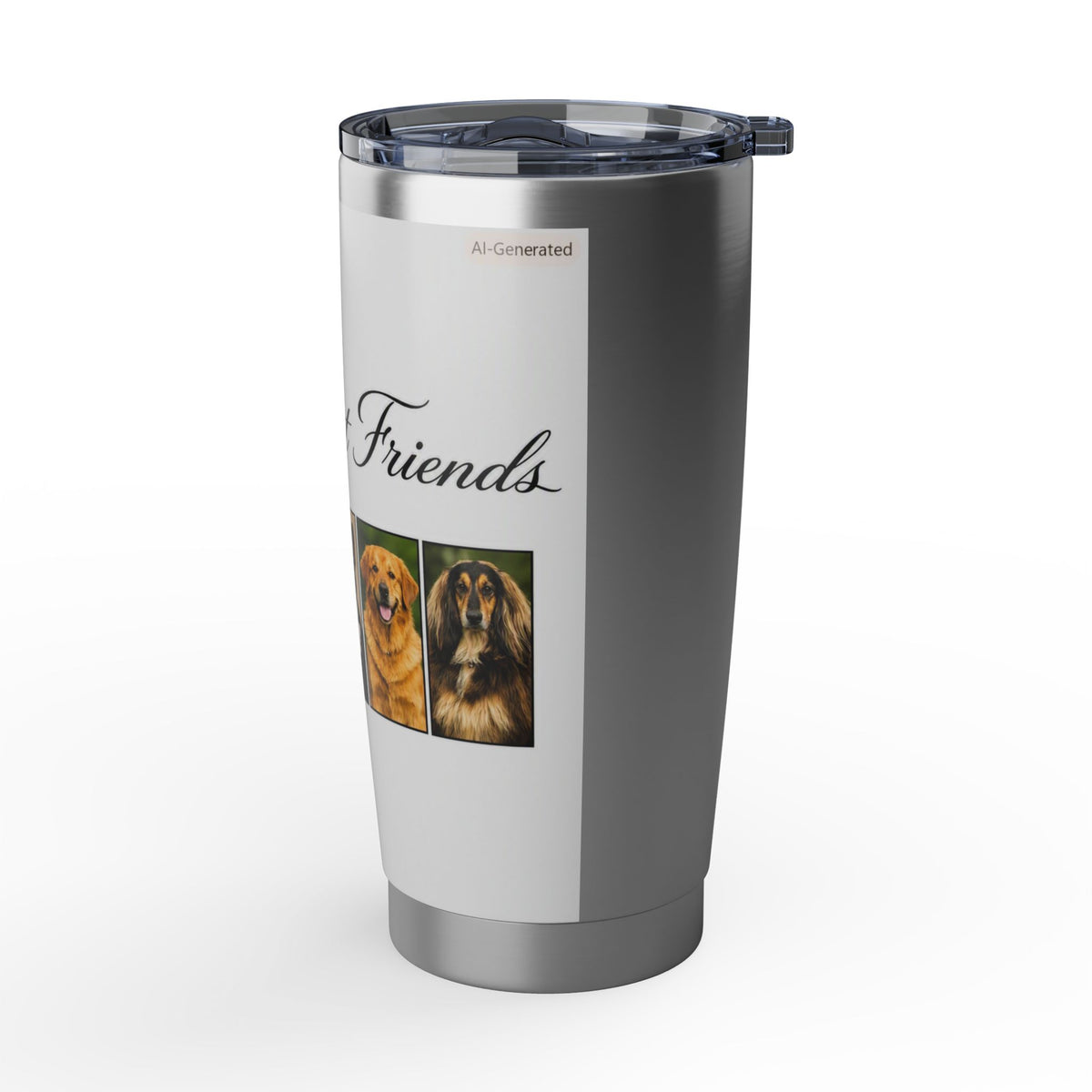 My Best Friend Dog Photo 20oz Tumbler — Insulated Travel Cup for Pet Lovers