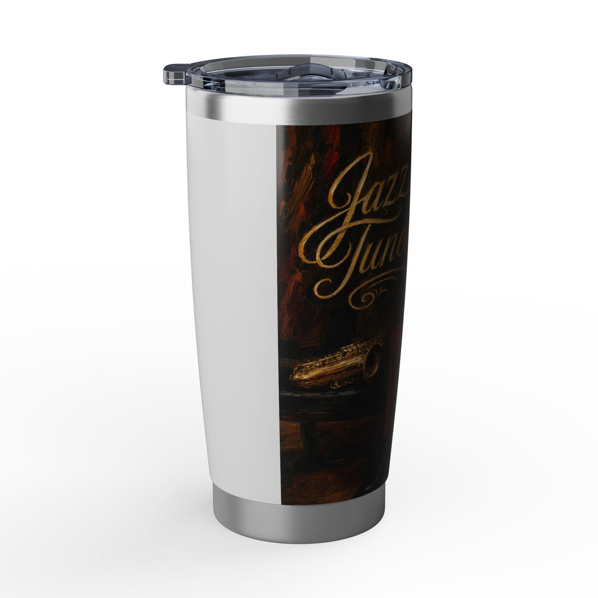 Jazz Tunes 20oz Tumbler — Vintage Jazz Singer Insulated Travel Cup