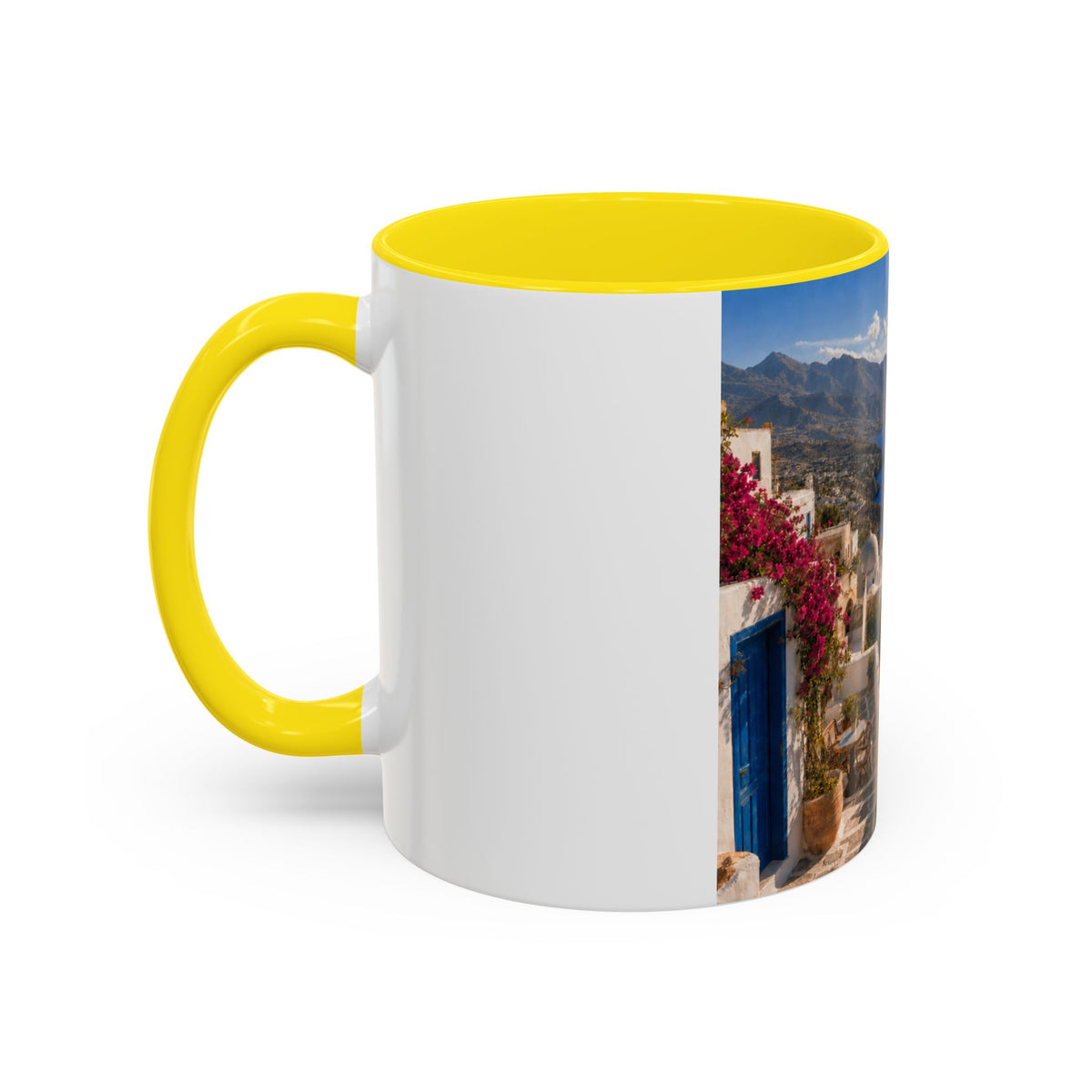 Crete Scenic Coffee Mug — Mediterranean Travel Souvenir Accent Mug (11/15oz)