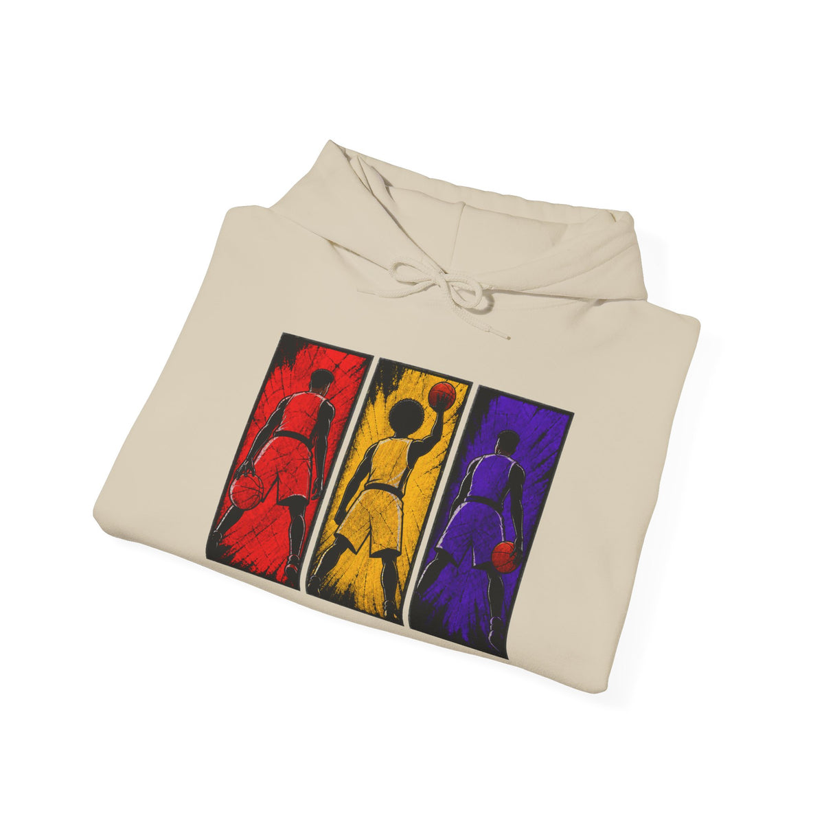 Abstract Triptych Basketball  Art Sweatshirt