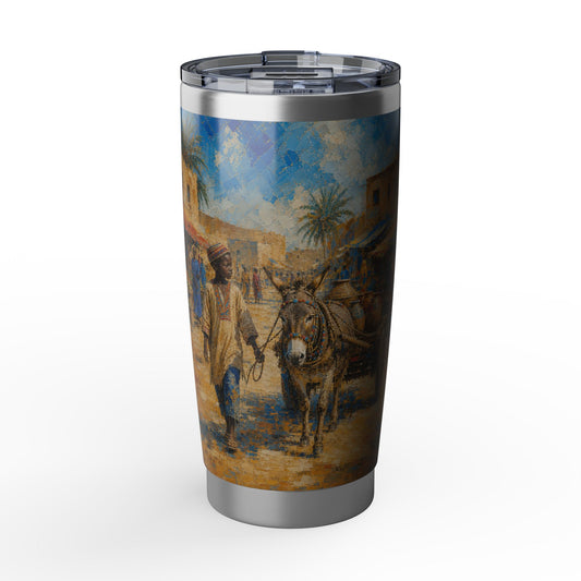 Vagabond 20oz Tumbler — Vintage Market Street Scene Insulated Travel Mug