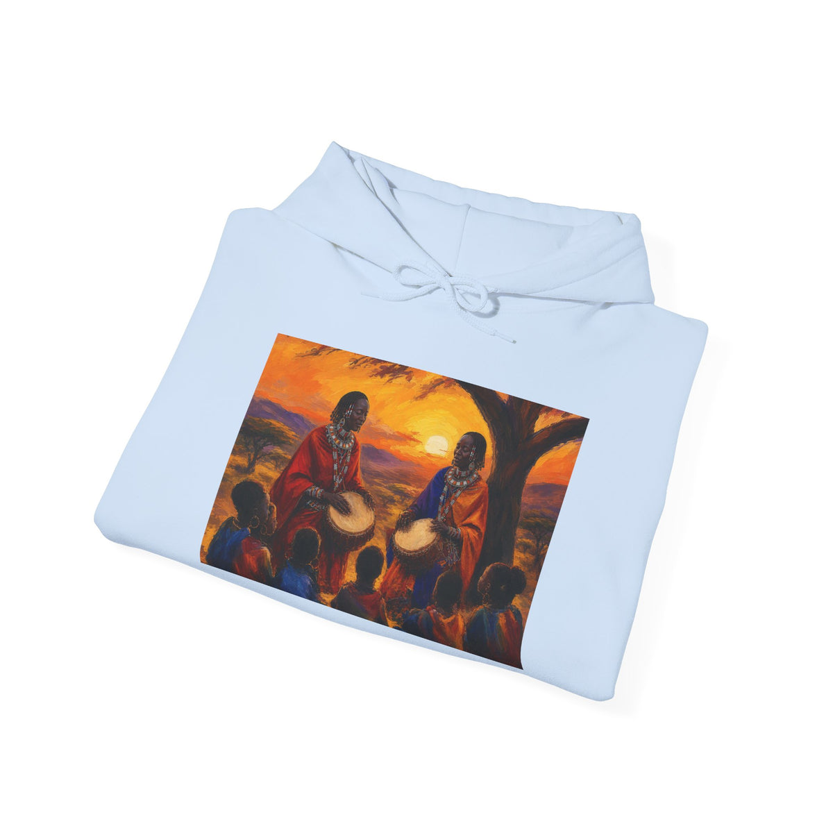 Woman Drummer's Hoodie – Sunset Scene