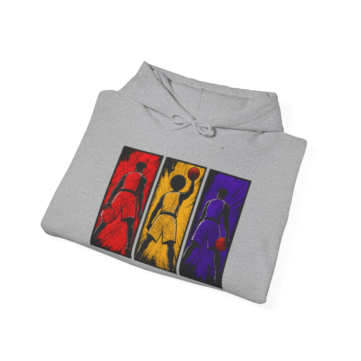 Abstract Triptych Basketball  Art Sweatshirt