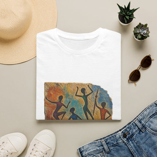 Cave Dance T-Shirt — Primitive Rock Art Figures Graphic Tee