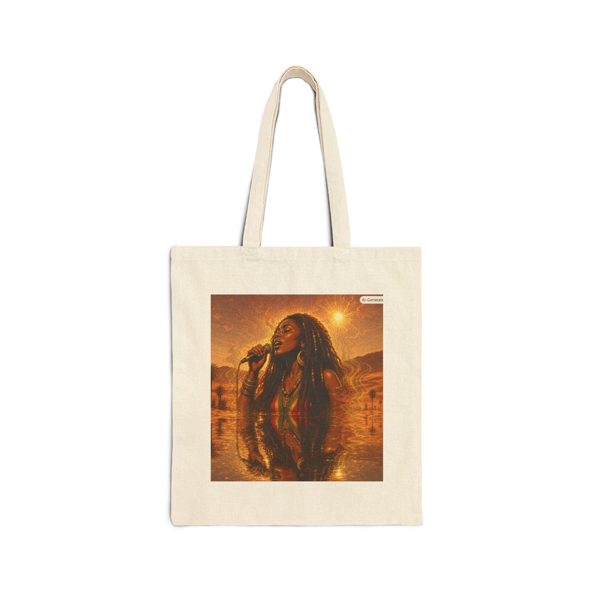 Tote Bag — Sunset Singer Photo Canvas Tote