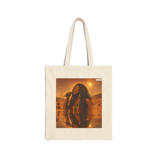 Tote Bag — Sunset Singer Photo Canvas Tote