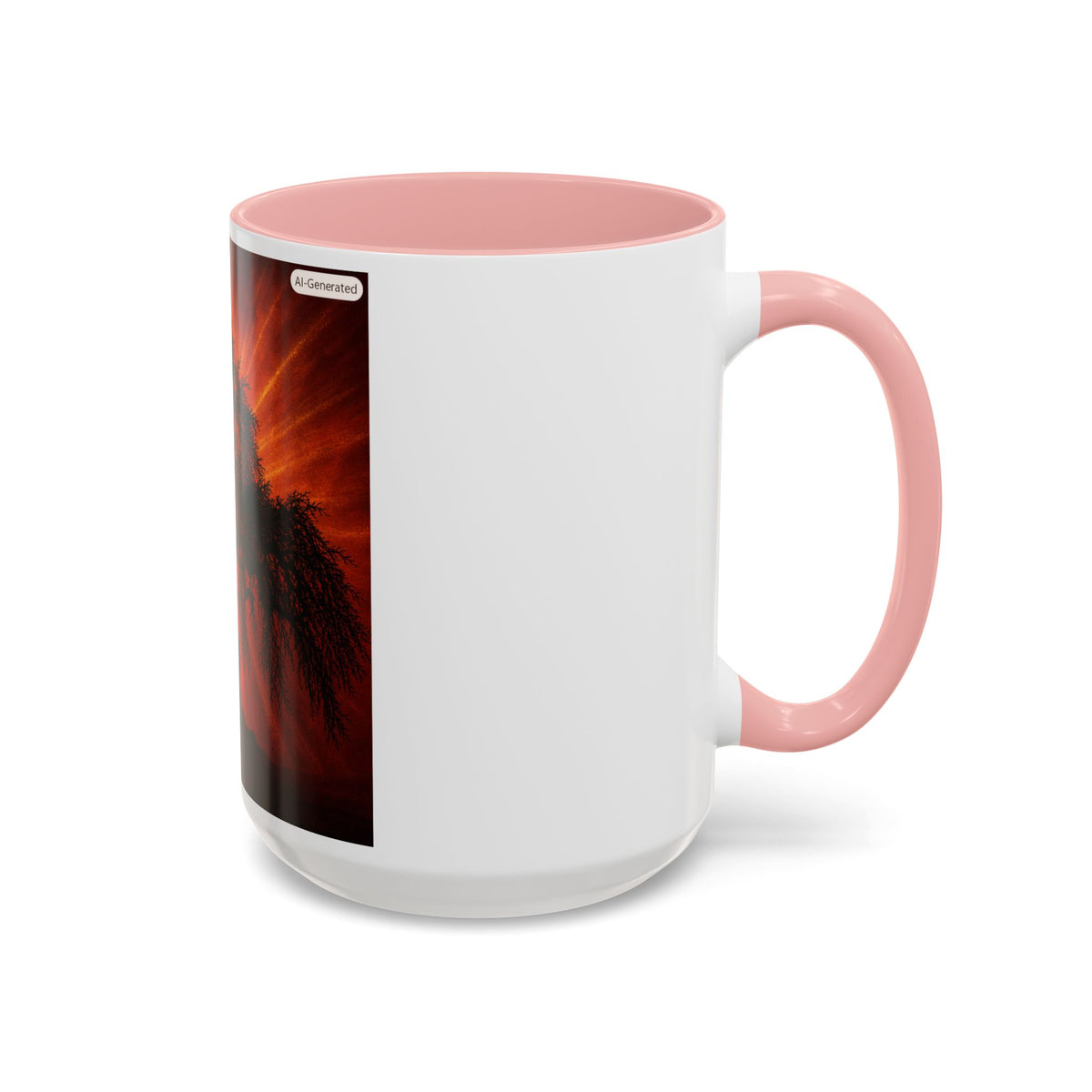 Sunset Bonsai Coffee Mug – Fiery Tree Accent 11/15oz