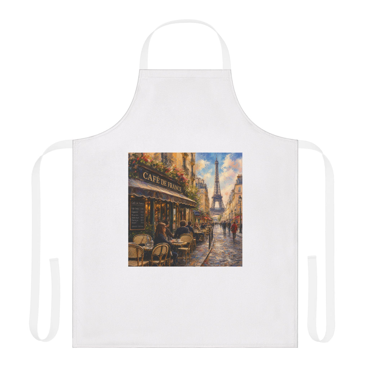 Paris City Graphic Apron — Chef’s Apron | Paris Lover Kitchen Gift
