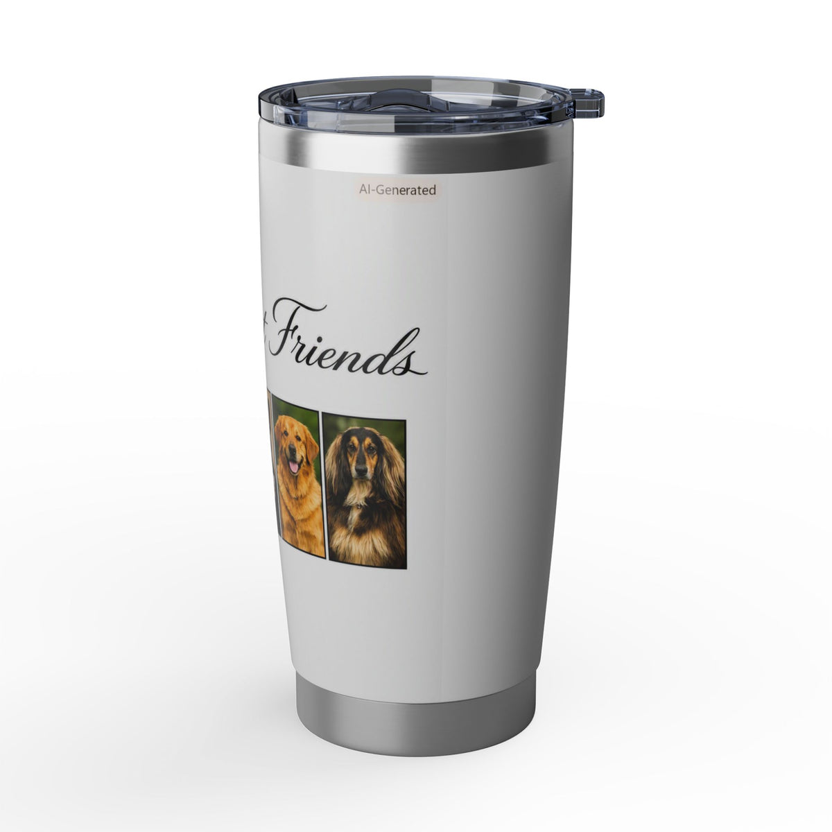 My Best Friend Dog Photo 20oz Tumbler — Insulated Travel Cup for Pet Lovers