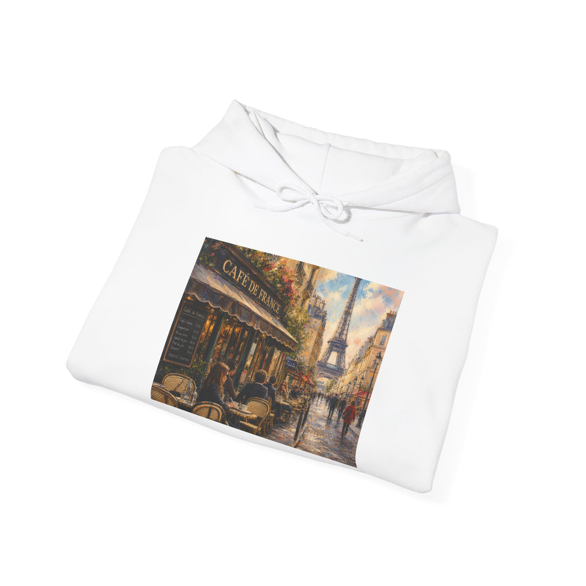 Paris City Graphic Hoodie — Heavy Blend Pullover | Paris Fan Gift