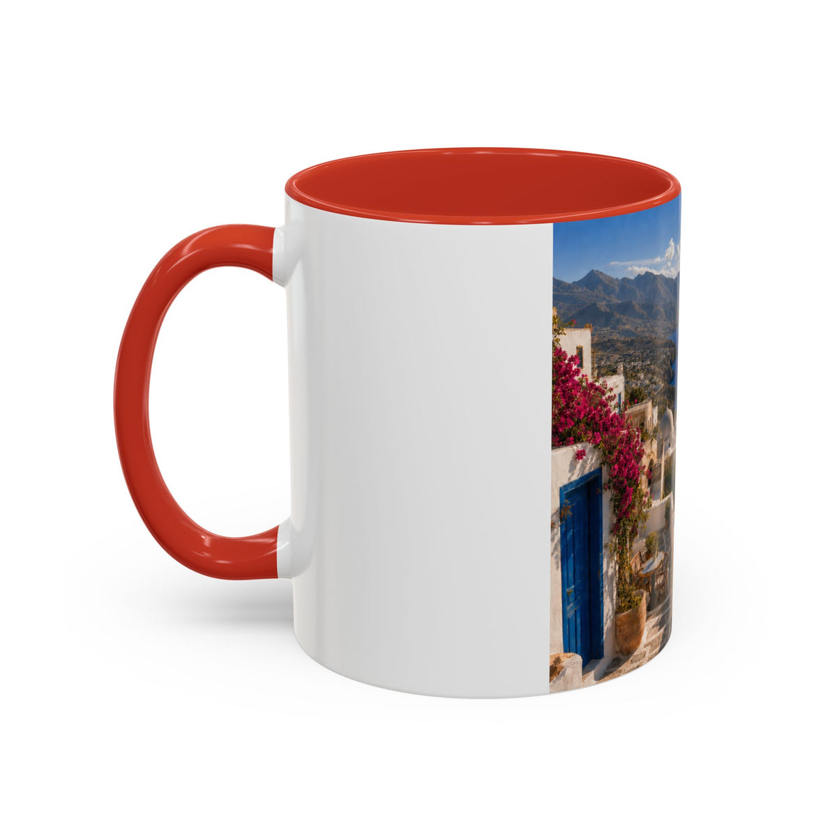 Crete Scenic Coffee Mug — Mediterranean Travel Souvenir Accent Mug (11/15oz)