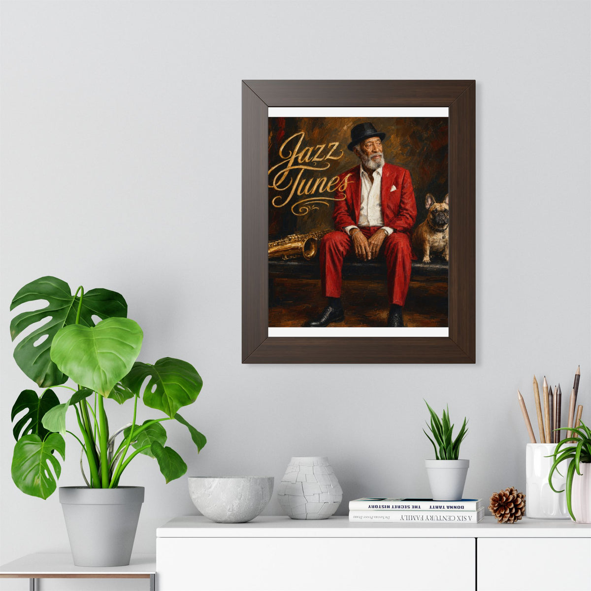 Jazz Tunes Framed Vertical Poster