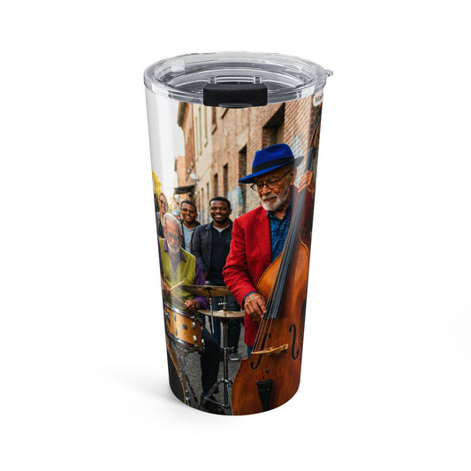 20oz Jazz Street Band Stainless Steel Tumbler – Insulated Travel Cup