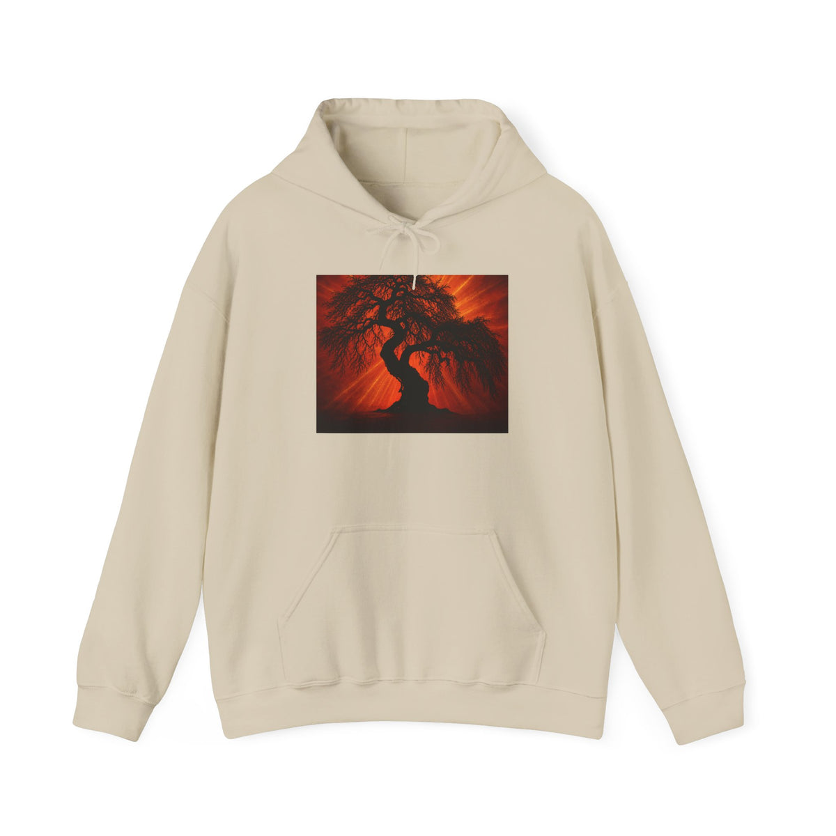 Sunset Black Tree Art Pullover
