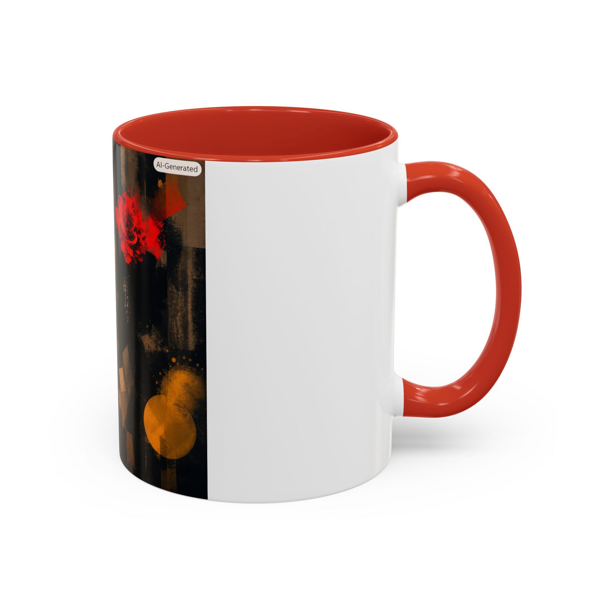Jazz Singer Accent Coffee Mug – Retro Floral Microphone Art, 11/15oz