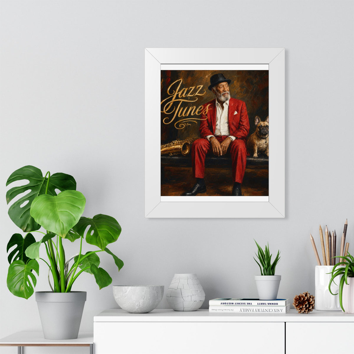 Jazz Tunes Framed Vertical Poster