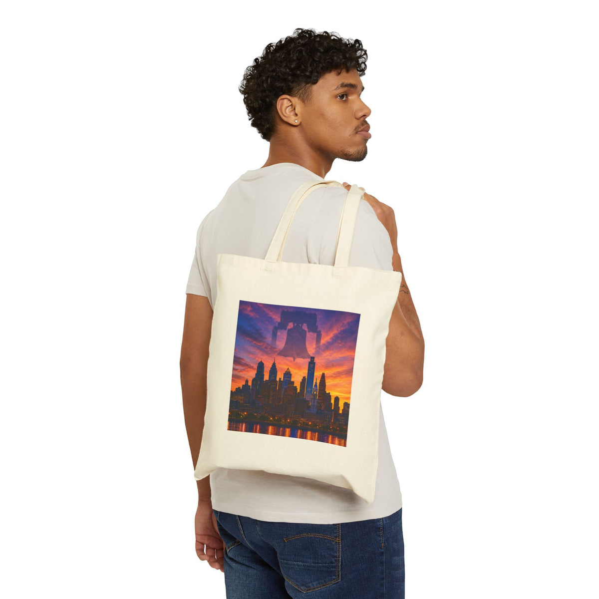 Philadelphia Cotton Canvas Tote Bag