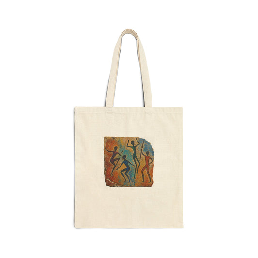 Canvas Tote — Tribal Dance Art Print Tote Bag