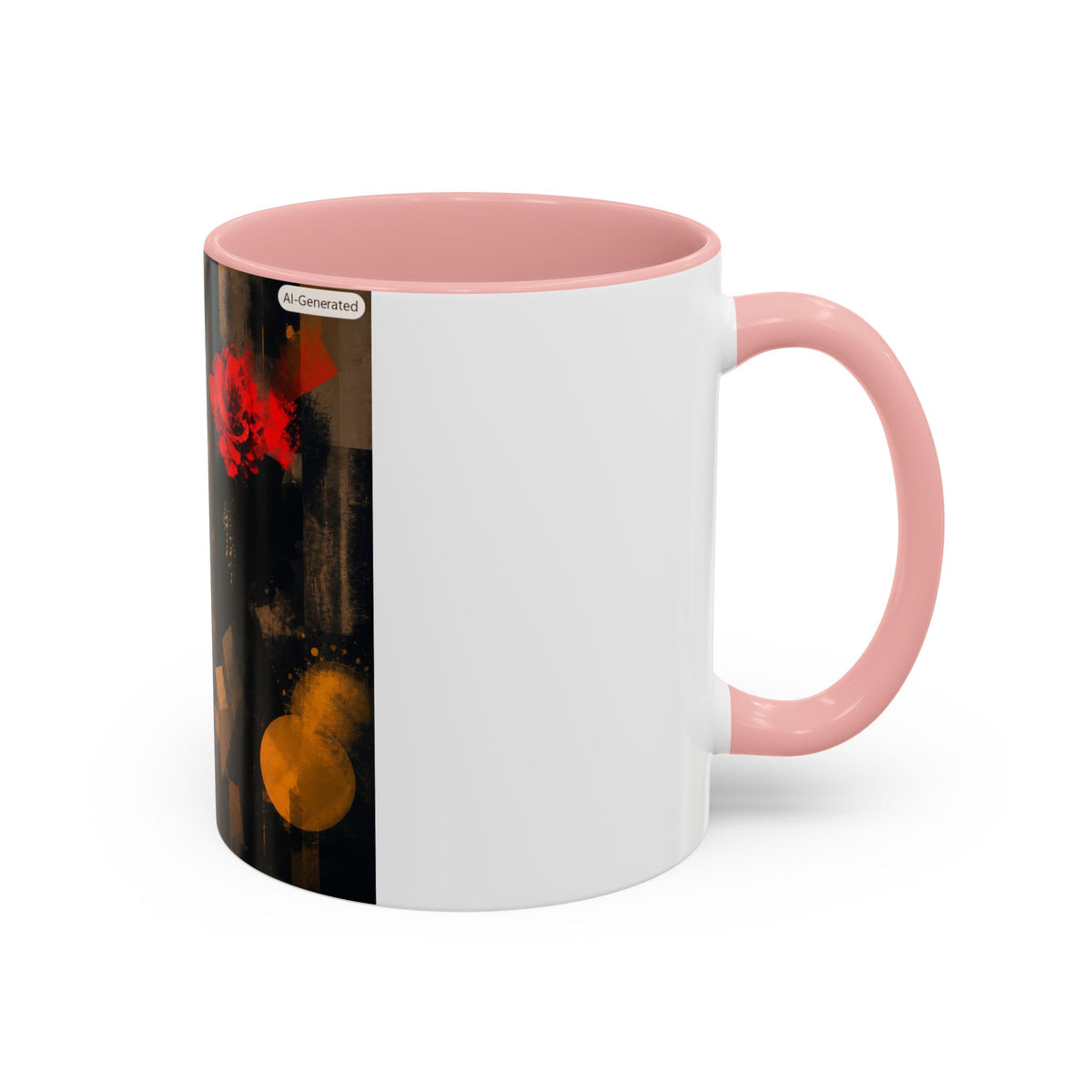 Jazz Singer Accent Coffee Mug – Retro Floral Microphone Art, 11/15oz