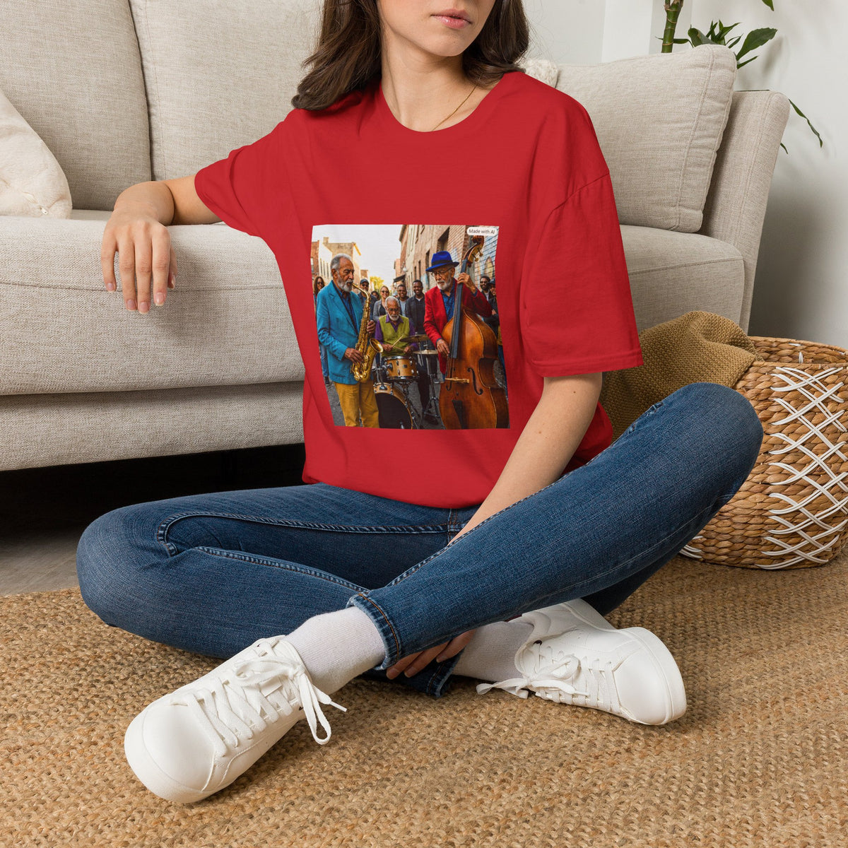 Jazz Street Band T-Shirt — Colorful Live Music Tee